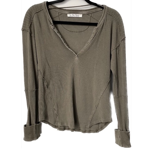 Free People Military Mix Henley - Picture 9 of 11